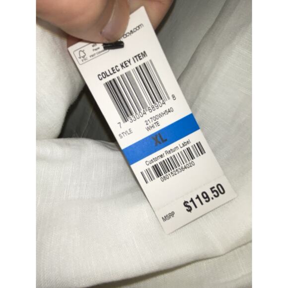 INC INTERNATIONAL CONCEPTS SZ XL Men's LINEN BLAZER Classic White Slim Fit NWT - Picture 5 of 7